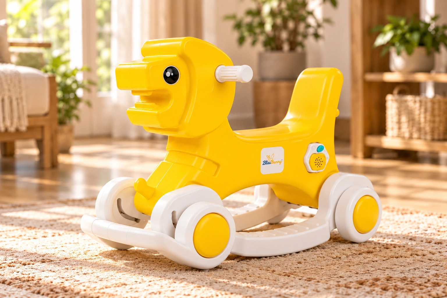Yellow BlissBunny Lion Rocker